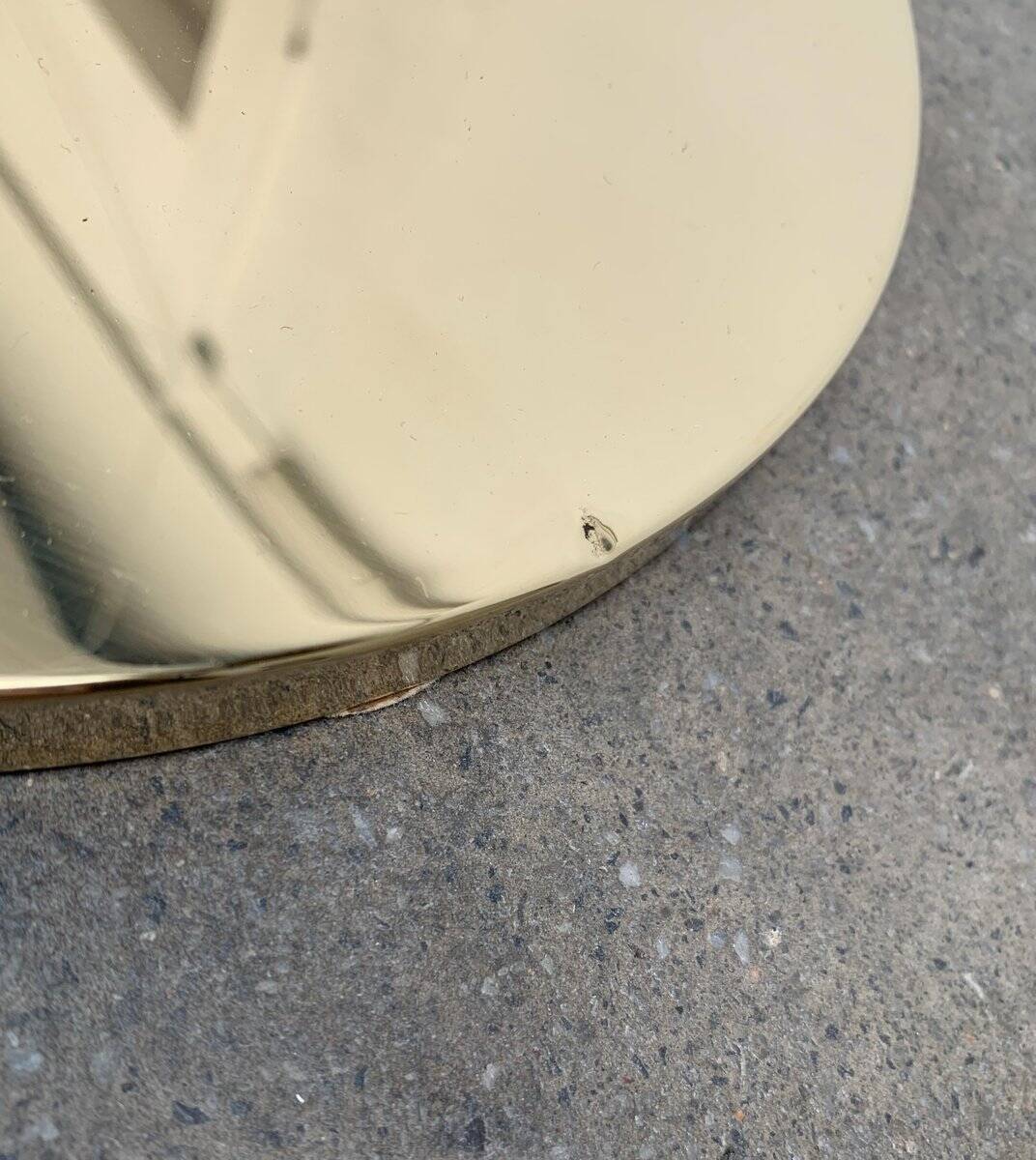 German Vintage Floor Lamp in Hollywood Regency Style in Brass by Florian Schulz