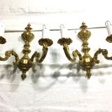 Paire d’appliques Bronze 2 lumières style Louis XV