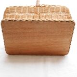 Wooden bottom basket