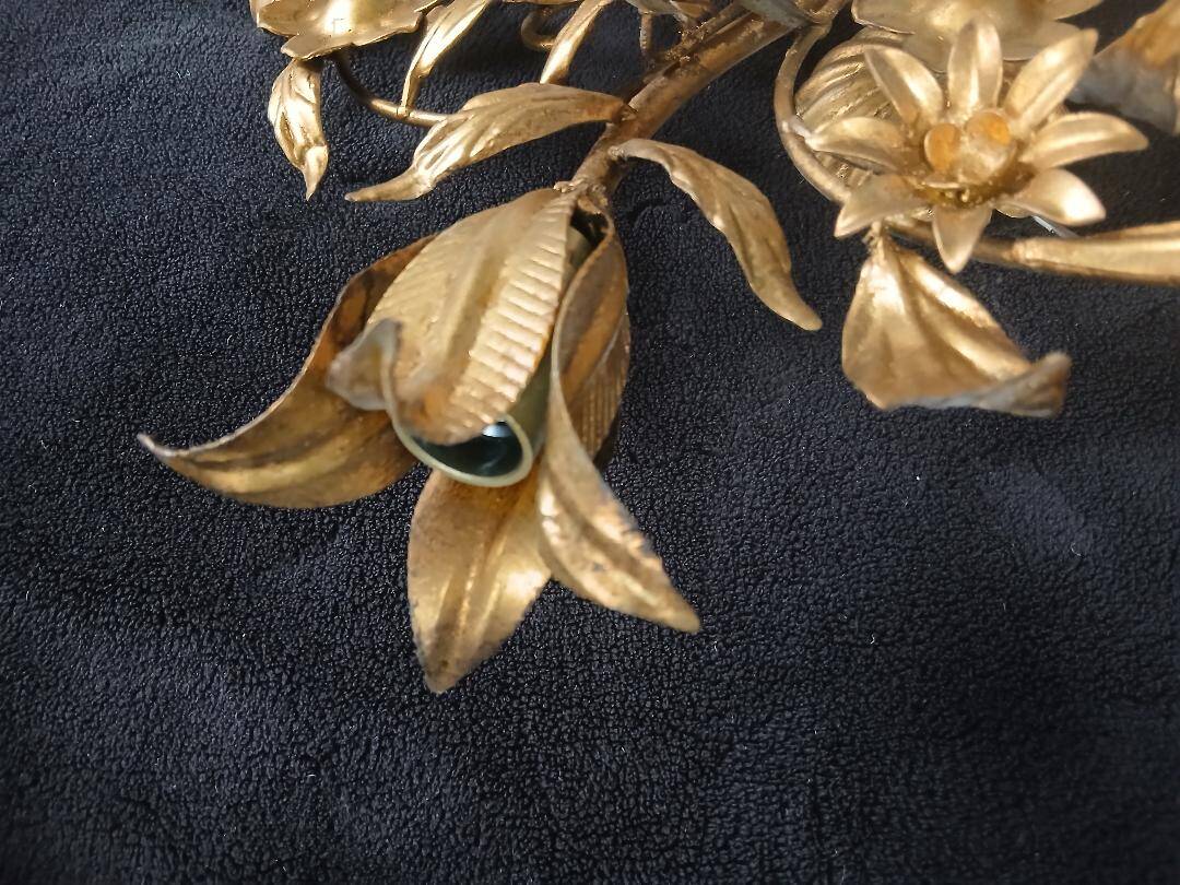 Ceiling light chandelier metal gold Italy style Hans Kogl