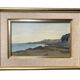 Perron charles, oil on cardboard seascape signed 20th century