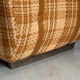 Vintage 1970s armchair in beige, orange, and brown tweed