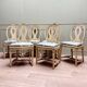 Suite Of Six Louis XVI Style Lacquered Wood Chairs