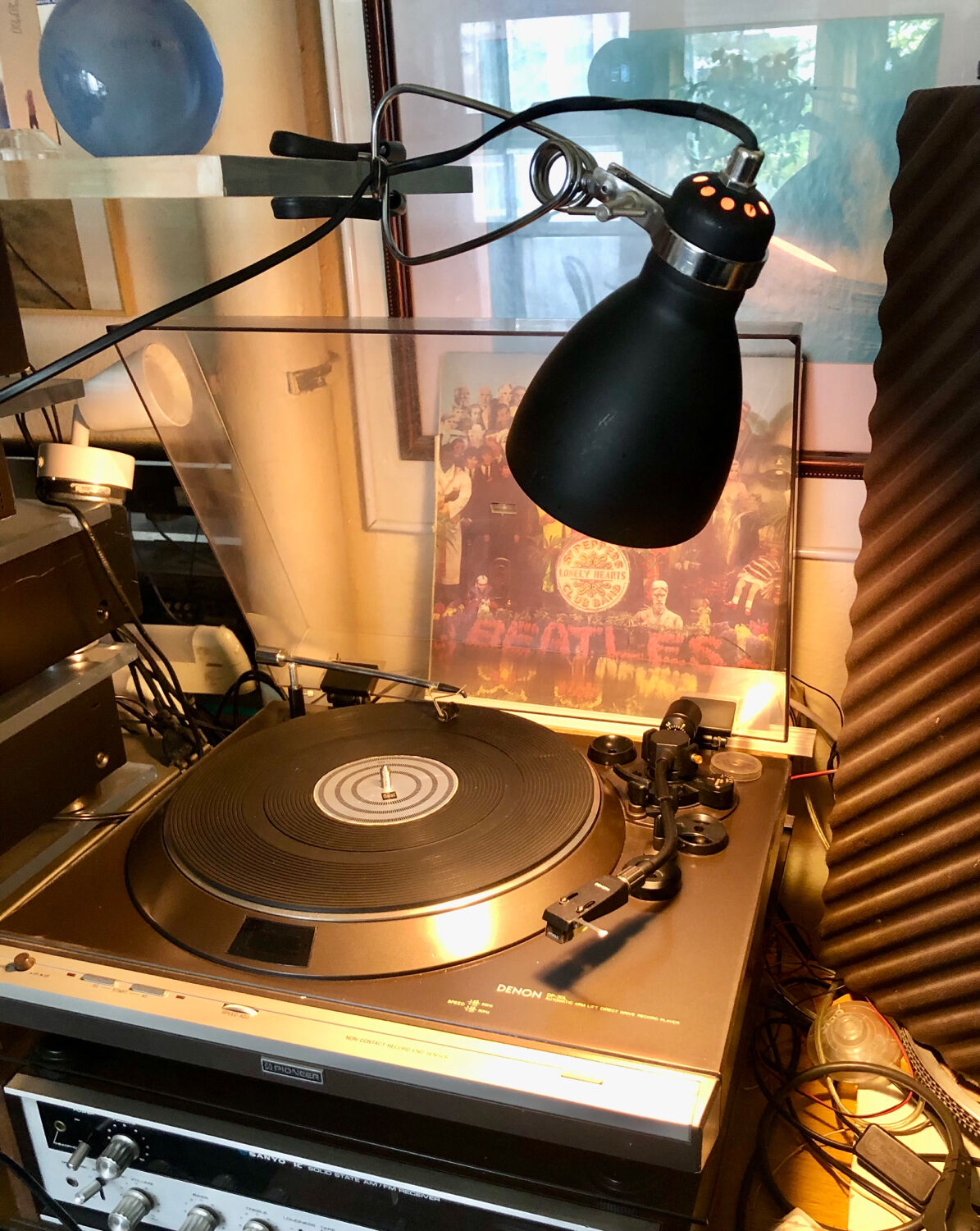 Black/pink clip spotlight