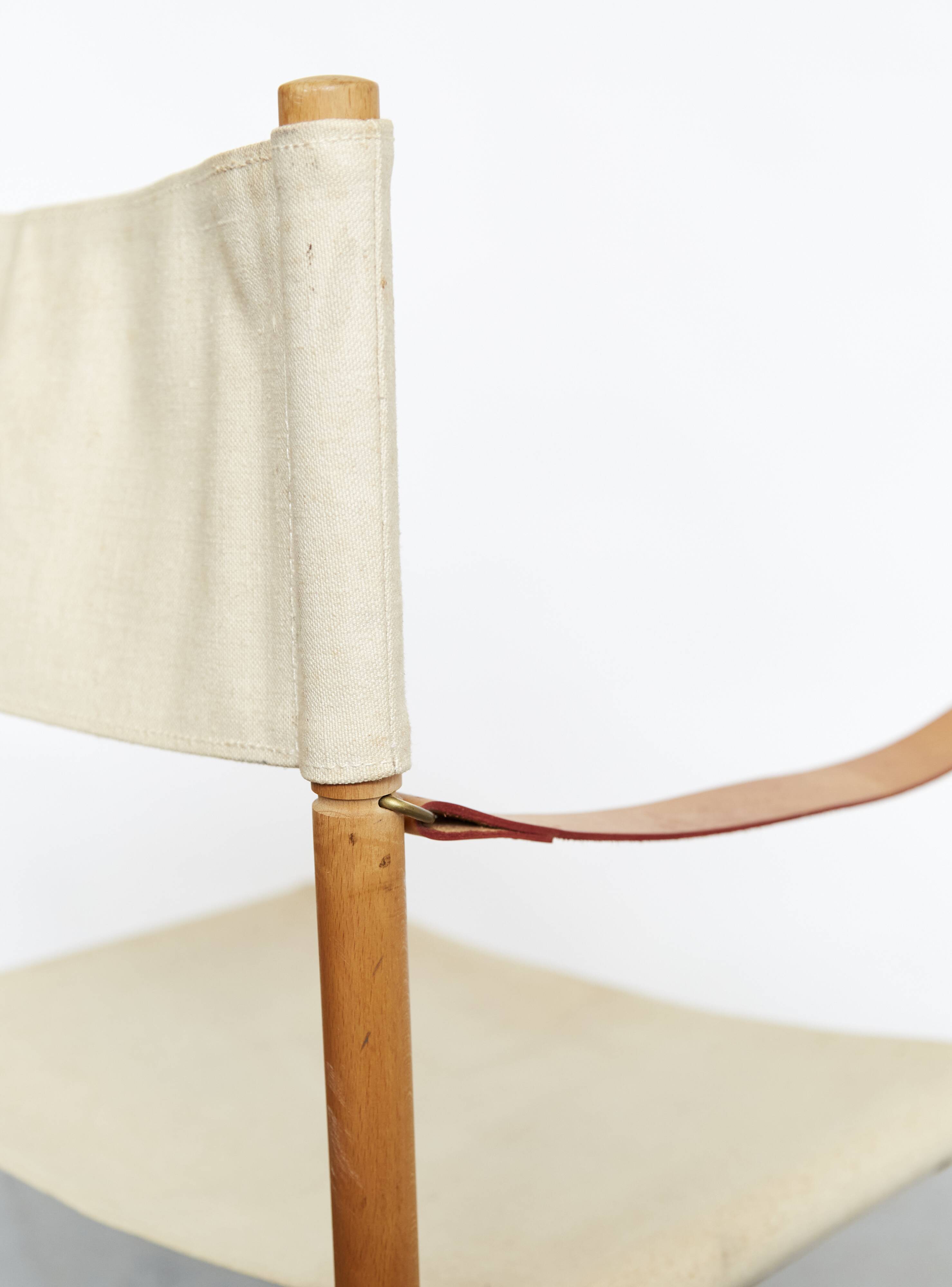 Chaise pliante Mogens Koch MK-16 pour Rud Rasmussen