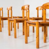 Mid-Century Set of 8 Pitchpin Chairs by Rainer Daumiller, 1970s