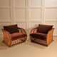 Fauteuils italiens en bambou - 1970
