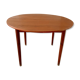 Table à manger ronde en teck design scandinave