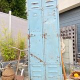 Vintage metal industrial wardrobe