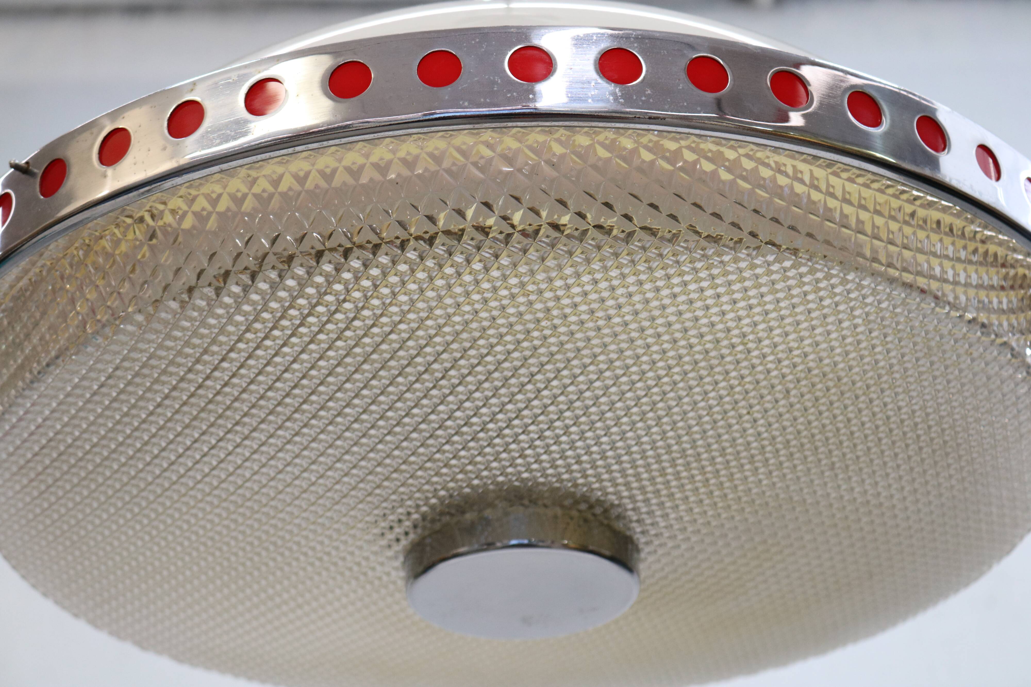 Space age plastic UFO ceiling lamp *** Massive *** Belgian design