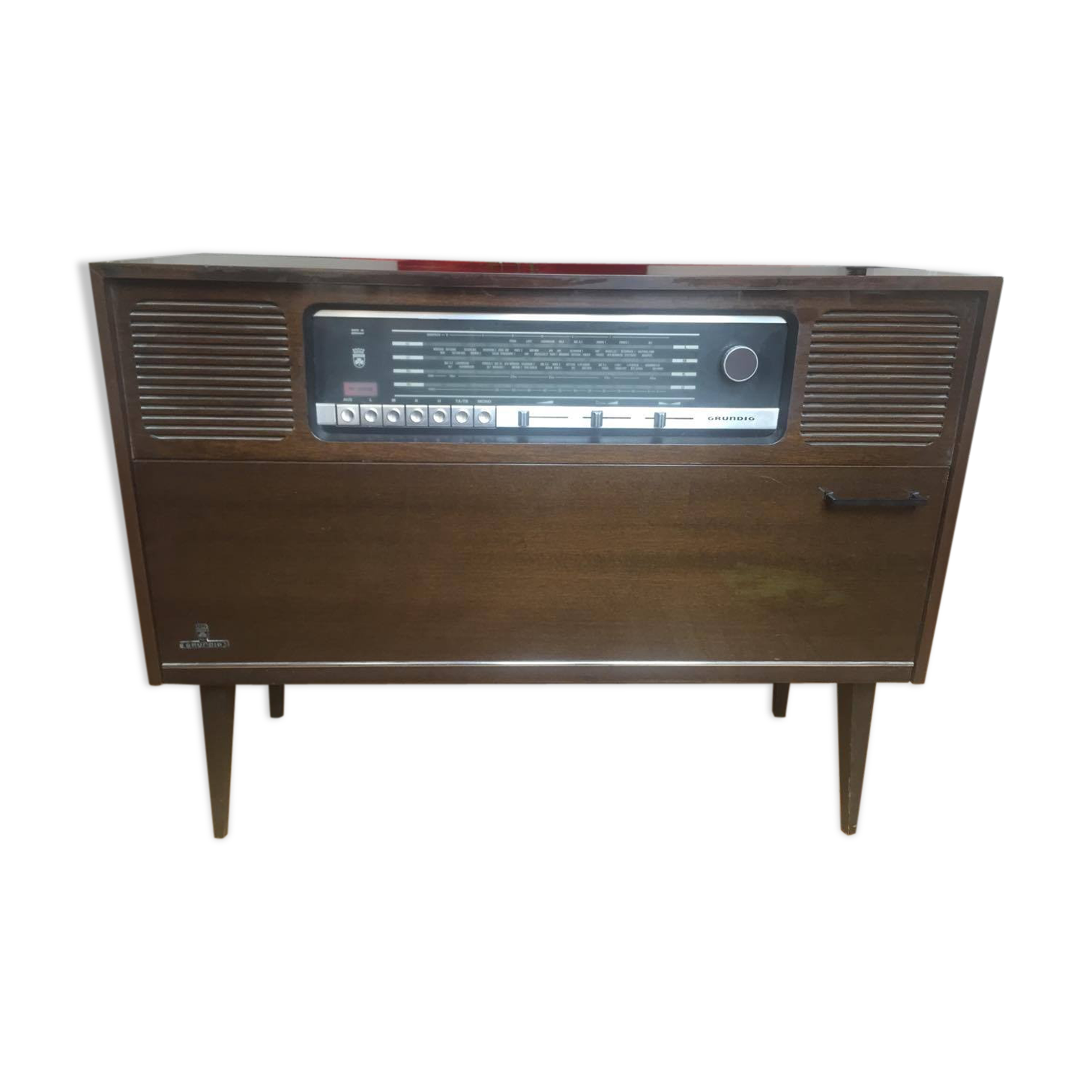 Meuble tourne disque et radio Grundig Selency