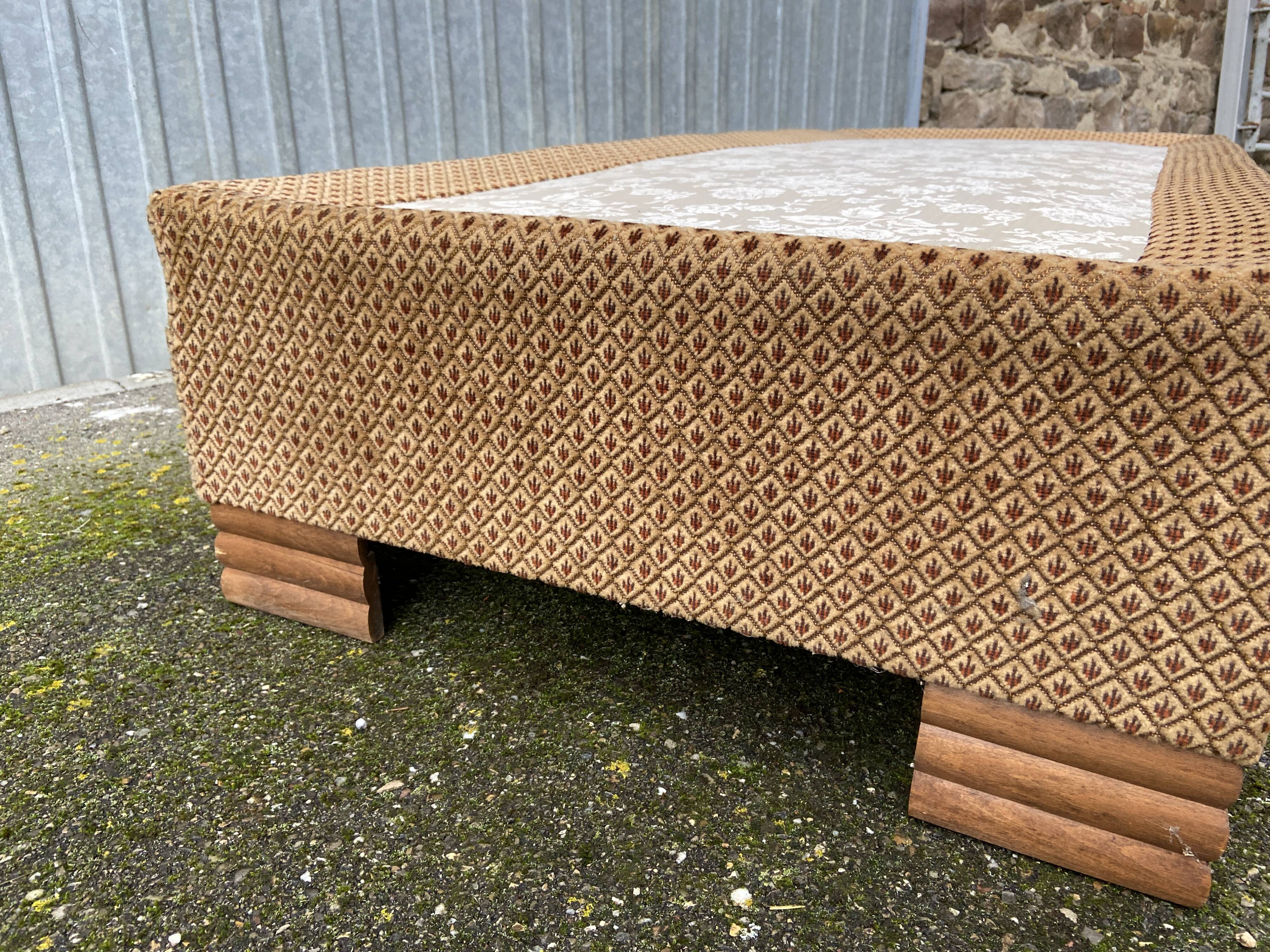 Méridienne banquette lit de repos art déco vintage 1950