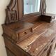 Ensemble commode Napoléon III en bois massif et marbre