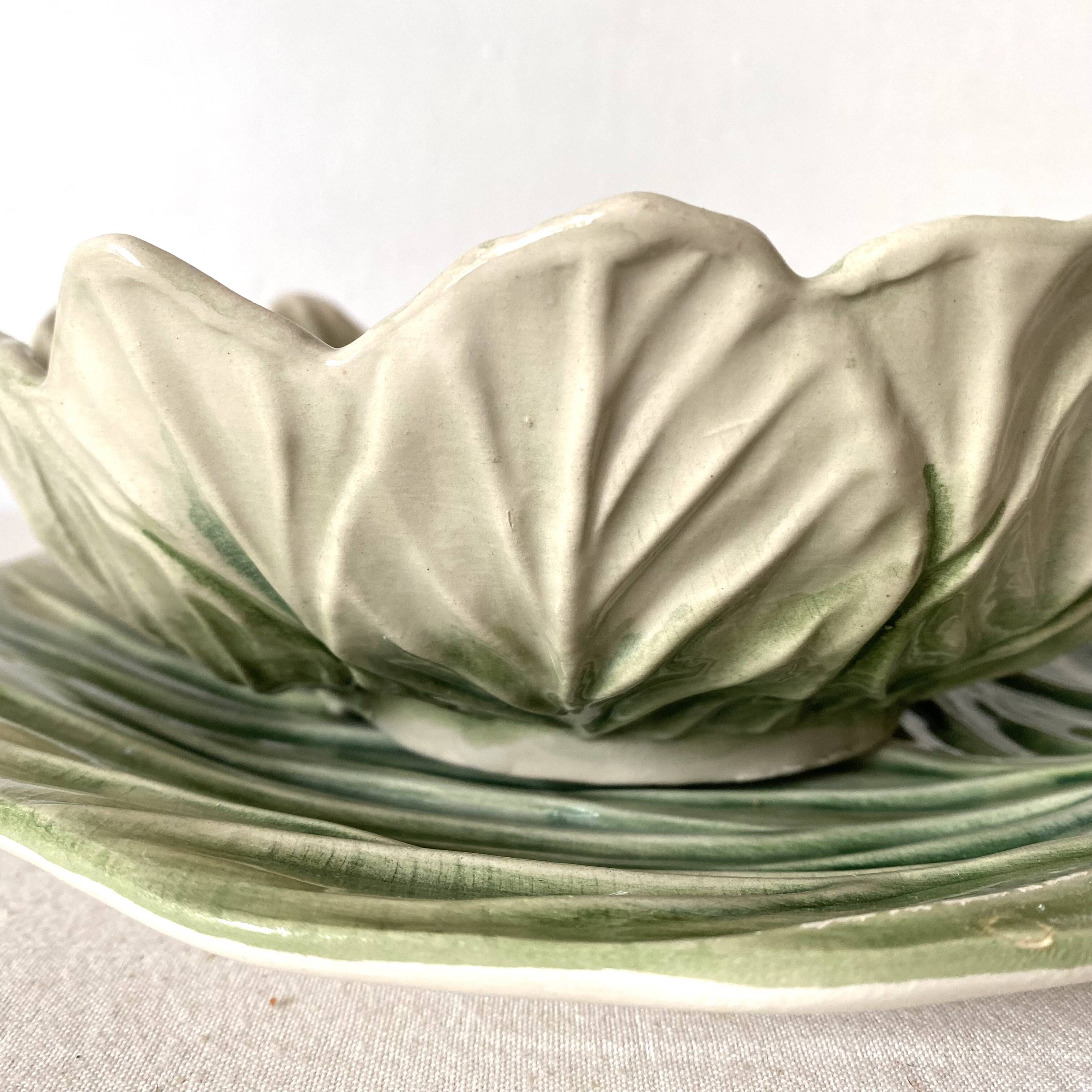 Drainer and sheet dish in cauliflower slip