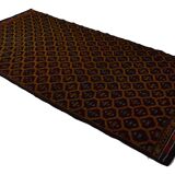 Tapis kilim de zone, kilim turc noué à la main en laine vintage, tapis 340 cmx 165 cm