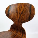 Lot de 6 chaises Ant modèle 3101 fabriquées en palissandre par Arne Jacobsen pour Fritz Hansen des années 1950
