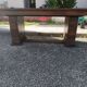 Art Deco dining table in solid oak – in the style of Dudouyt