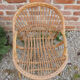 Old shell armchair for children rattan & bamboo
