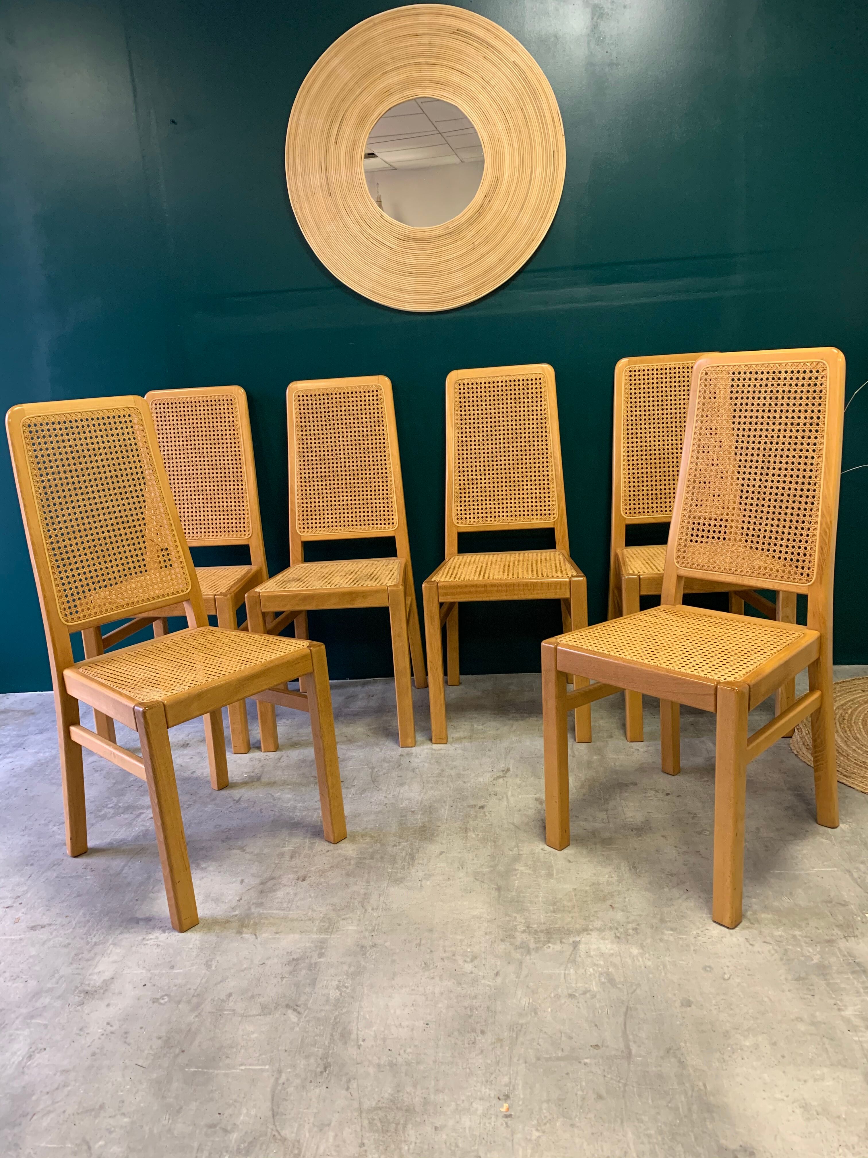 Series of 6 Nordic chairs