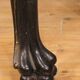 China 19th century console half moon black wood.