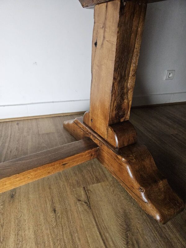 Table de monastère authentique en bois massif