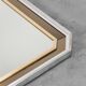 Wall mirror glass metal 70s vintage modern