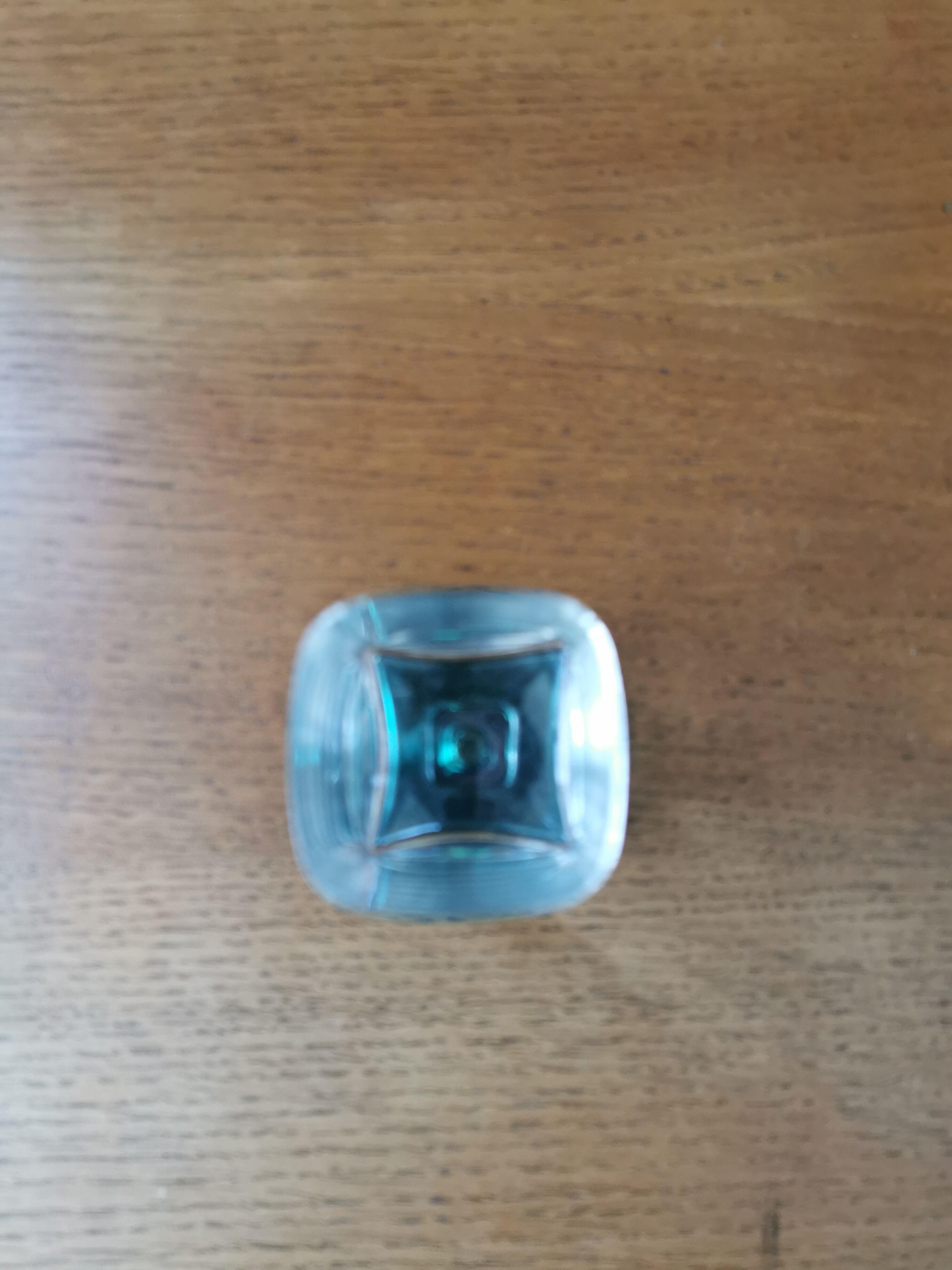 Suite of 6 square glasses blown feet