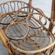 1960s rattan bar cabinet