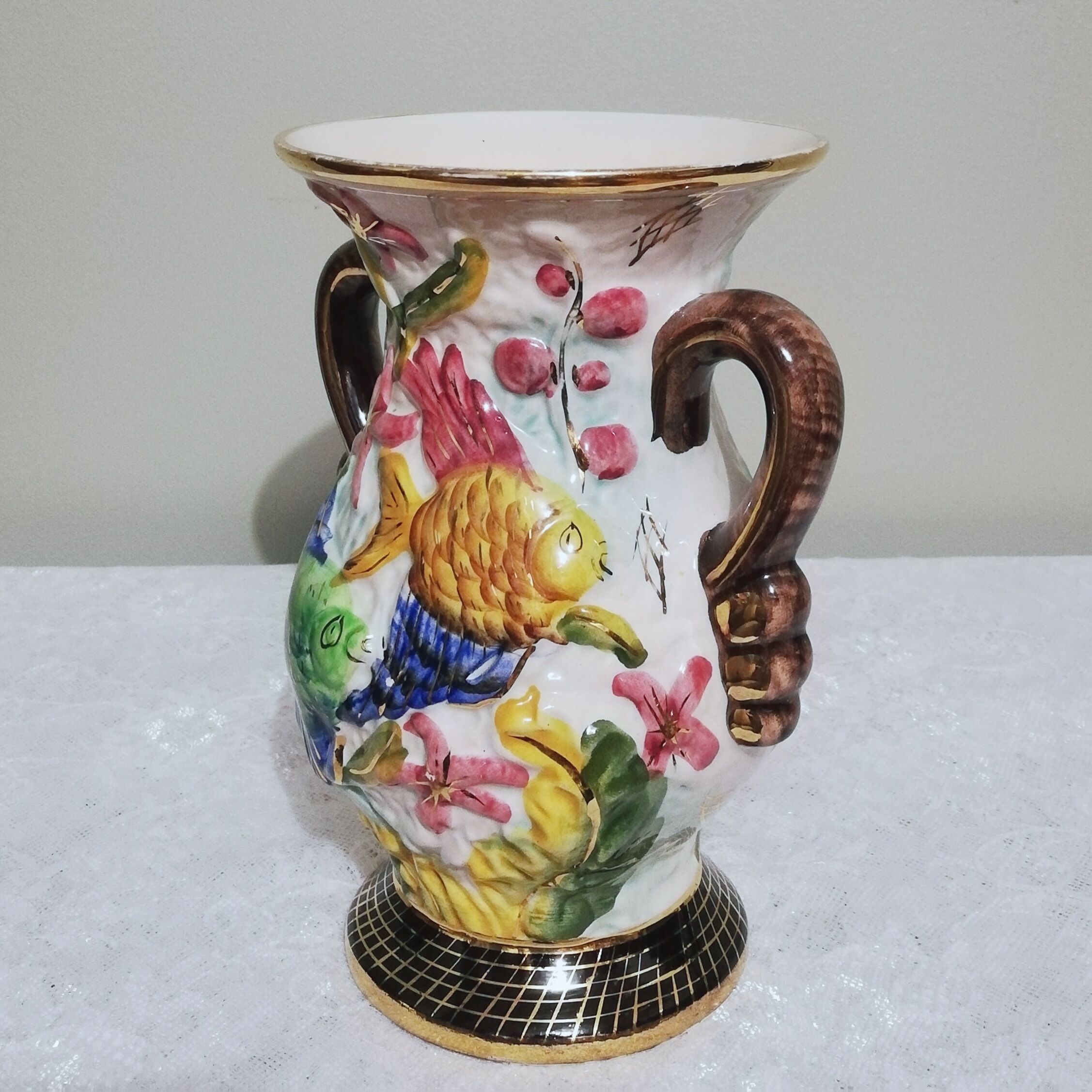 Ceramic vase signed Hubert Bequet