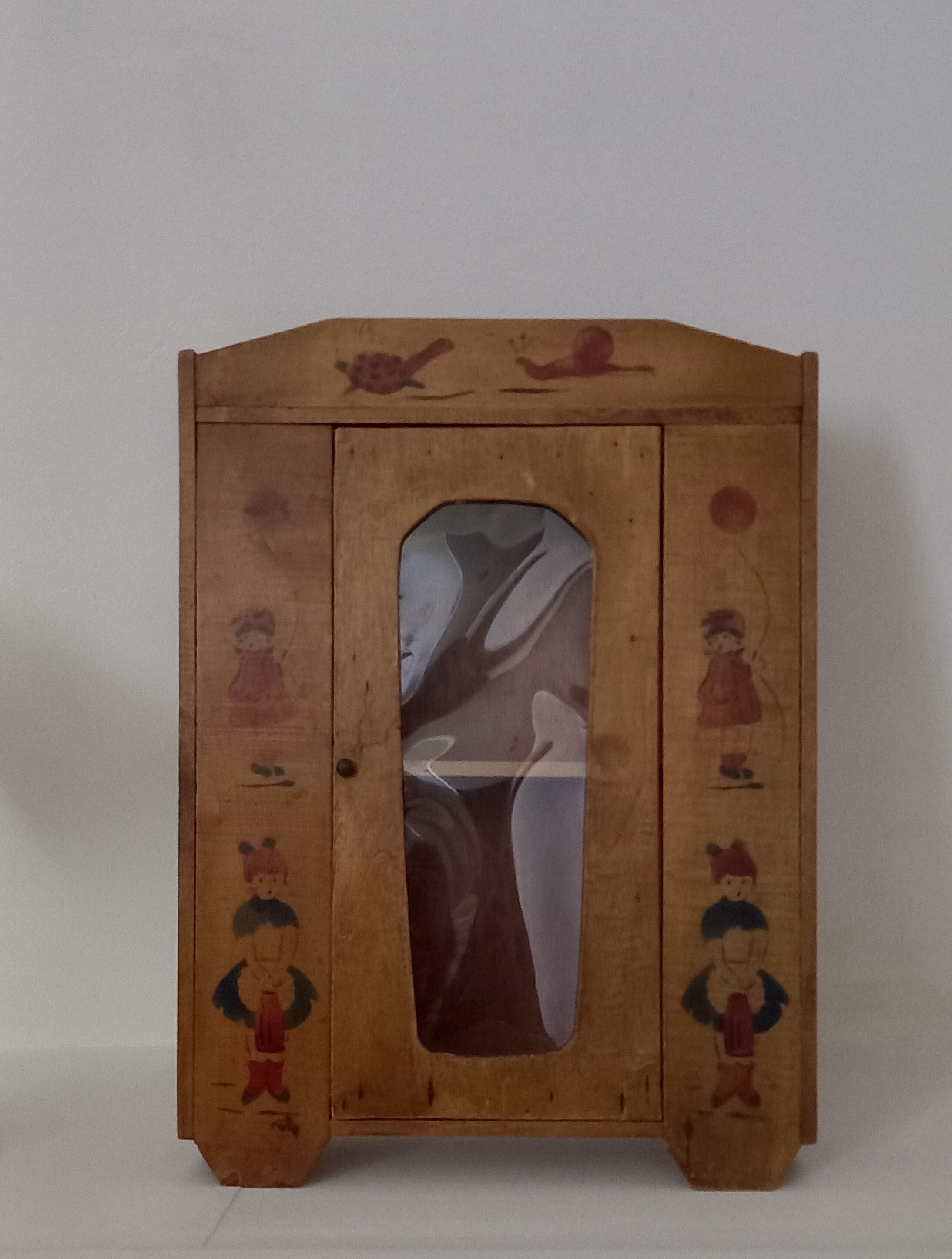 Vintage wooden children's room cabinet