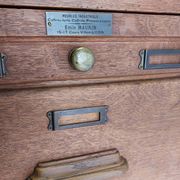 Antique trade furniture - oak filing cabinet - 1930s/40s