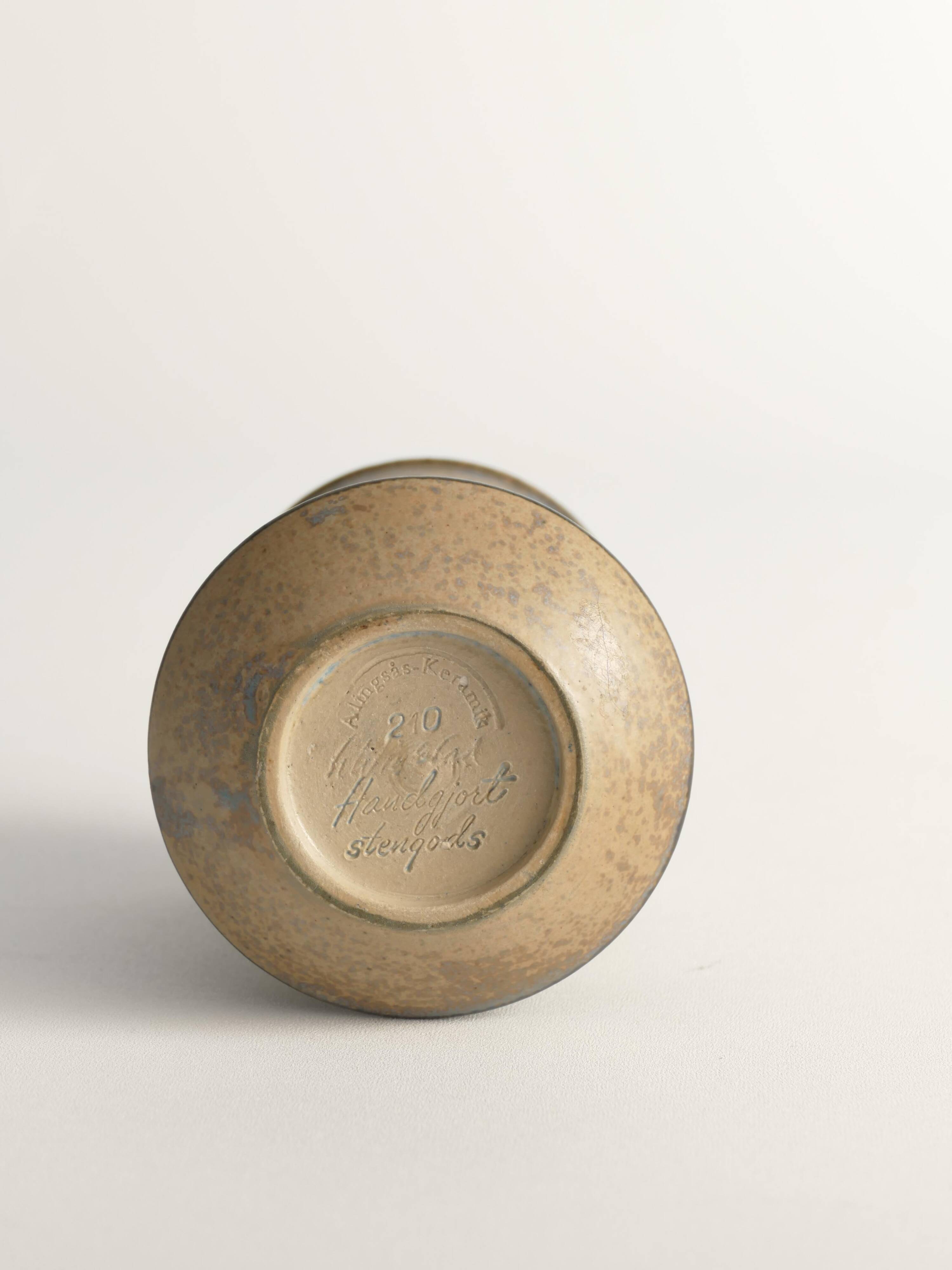 Scandinavian Modern Stoneware Vase by Ulla Winblad for Allingsås Keramik, 1960s