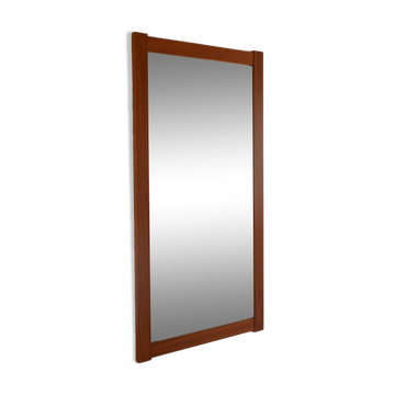 Scandinavian vintage teak mirror from 1960s