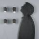 Adjustable black metal wall sconces from the 1960s.