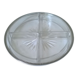 Aperitif tray in crystal and silver 950