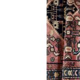 Vintage Hand-Woven Oriental Middle Eastern Zanjan Hamadan Rug, 1960s