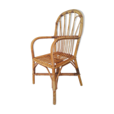 Fauteuil en rotin, années 70