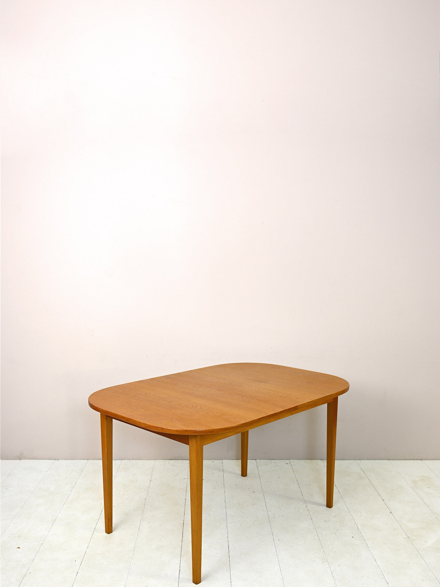 Scandinavian vintage oak extending table