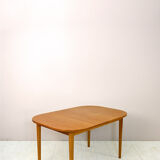 Scandinavian vintage oak extending table