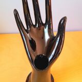 Hand ring or black soliflore 70s