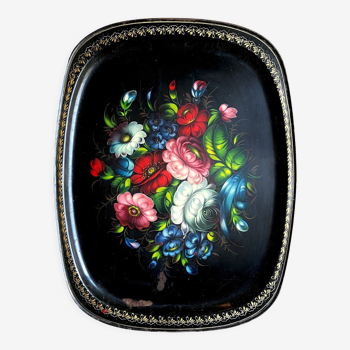 Jostovo serving tray in hand-painted metal