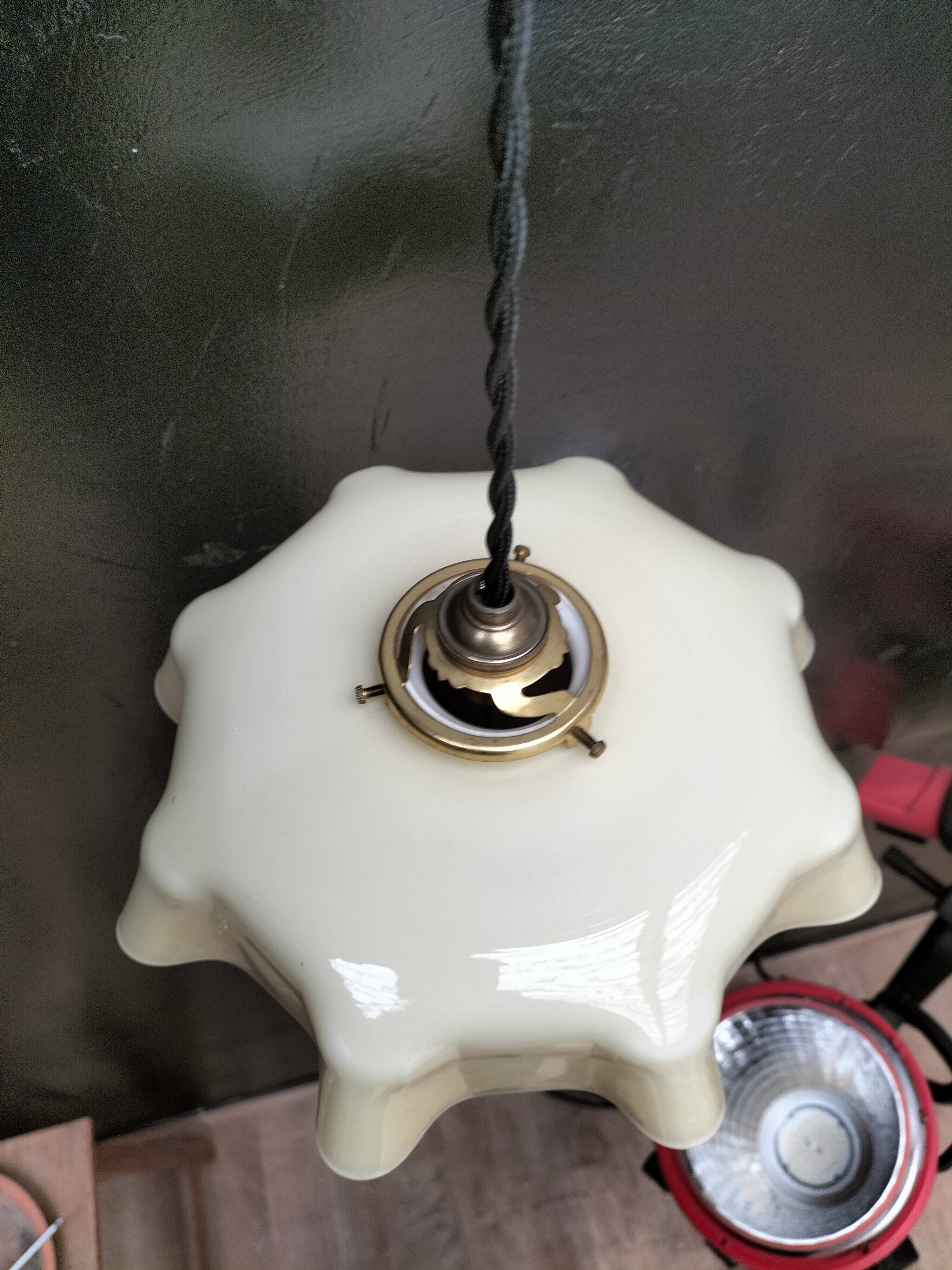 Opaline pendant light