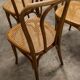 Set of 6 chairs bistro j&j kohn 1900 seat cannage