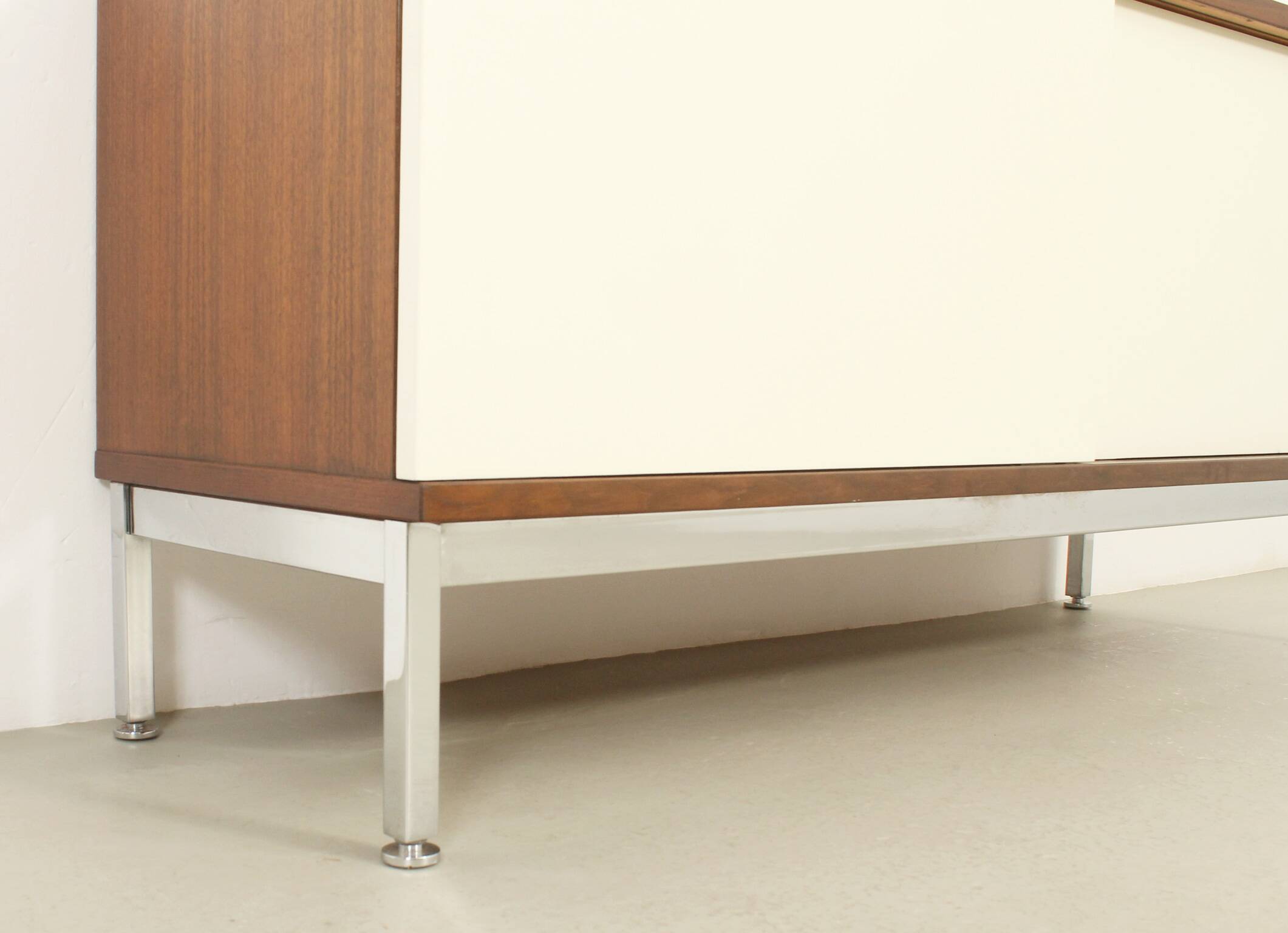 Enfilade Airborne with lacquered sliding doors, France, 1960s