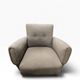 Ensemble de 2 fauteuils/canapés gris vintage