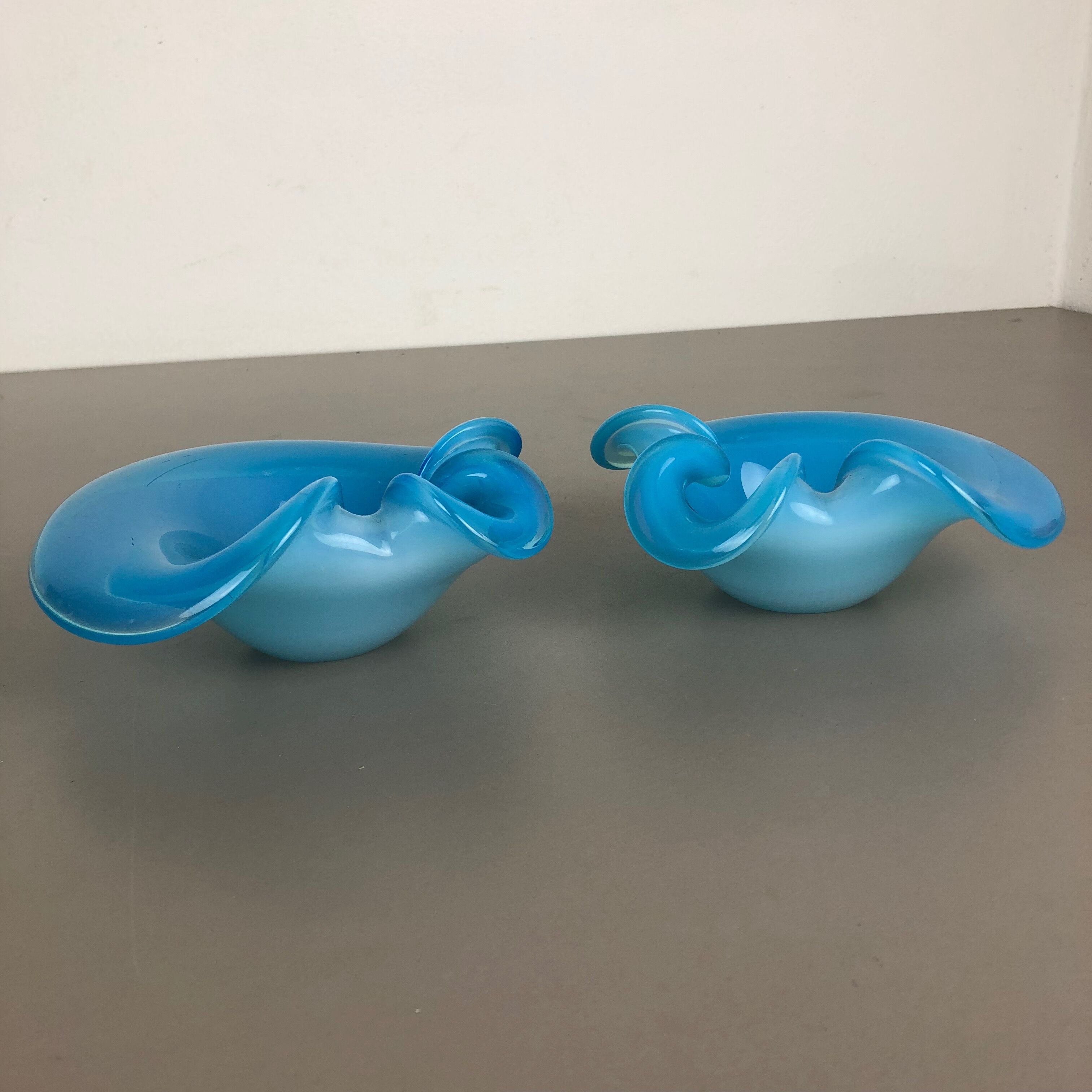Murano glass shell bowl by Antonio da Ros Cenedese, 1960s
