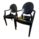 Louis Ghost chairs by Philippe Starck