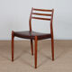 Set of 6 chairs by Niels Otto Moller in teak model 78, 1960.