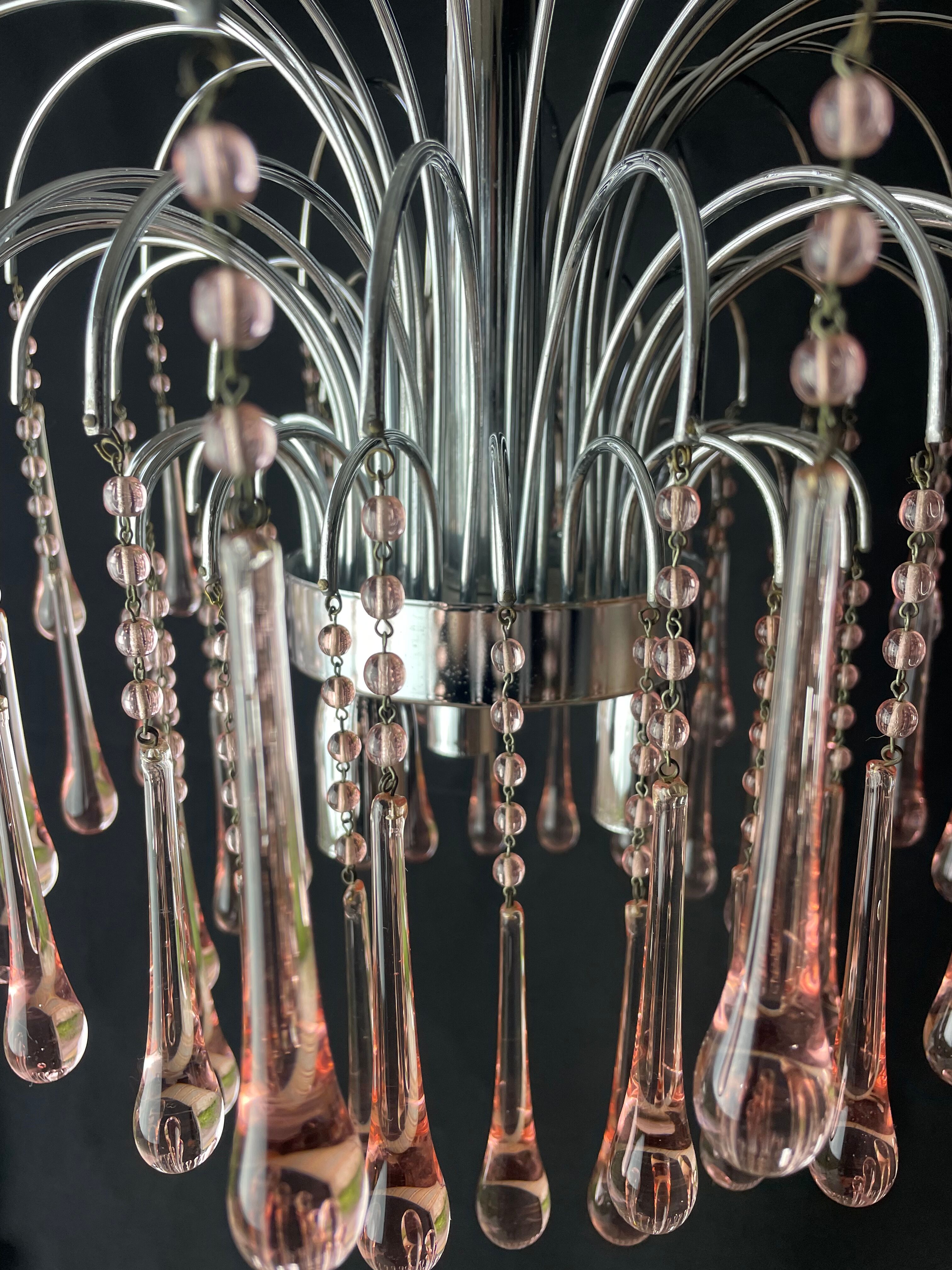 Paolo Venini waterfall chandelier