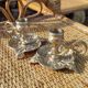 Pair of vintage solid brass candle holders